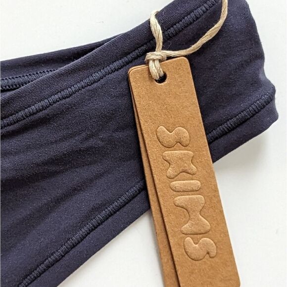 Skims NWT Plus Size Fits Everybody Soft Jersey Dipped Thong In Deep Royal sz 4X - Picture 8 of 9